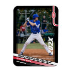 Joueur de baseball personnalisé rouge