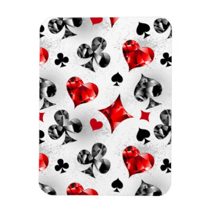 Magnet Flexible Joueur de poker Joueur de cartes de jouer costumes