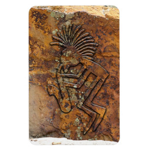 Magnet Flexible Joueur de saxaphone Kokopelli Petroglyphe