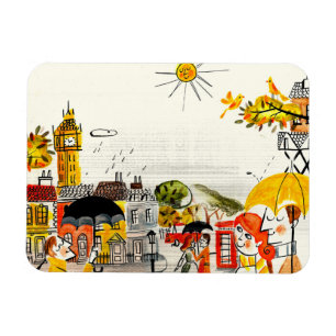 Magnet Flexible Jour pluvieux à Londres