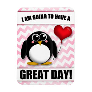 Magnet Flexible Jour splendide - positif pensant l'aimant rose de