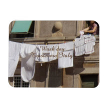 Journée de lavage, Trastevere, Italie Aimant photo