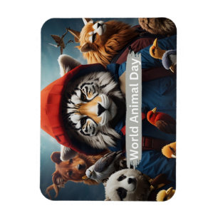 Magnet Flexible Journée mondiale des animaux