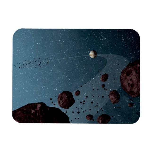 Magnet Flexible Jovian Trojans Astéroïdes. (Horizontal)