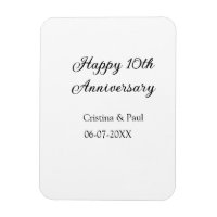 Joyeux 10e anniversaire simple nom de mariage mini