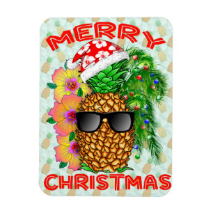 Magnet Flexible Joyeux ananas Christams