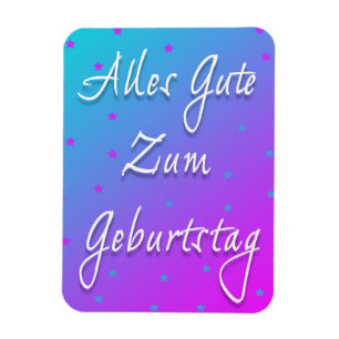 Magnet Flexible Joyeux Anniversaire En Allemand Flexible Photo Mag