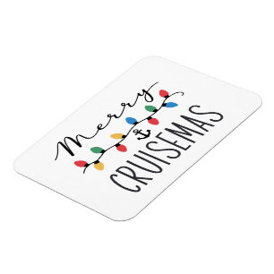 Magnet Flexible Joyeux Cruisemas Famille Noël Croisière 