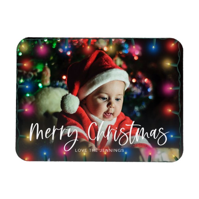 Magnet Flexible Joyeux feu de Noël (Horizontal)