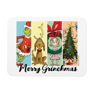 Magnet Flexible Joyeux Grinchmas Collage de Fêtes