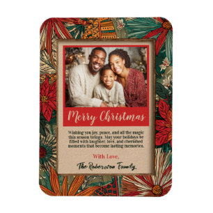 Magnet Flexible Joyeux Noël Afro-Boho Coloré 