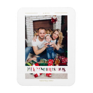 Magnet Flexible Joyeux Noël Calligraphie Wimshi Papier Coupé