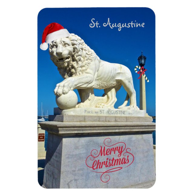Magnet Flexible Joyeux Noël de Sunny St Augustine Floride (Vertical)