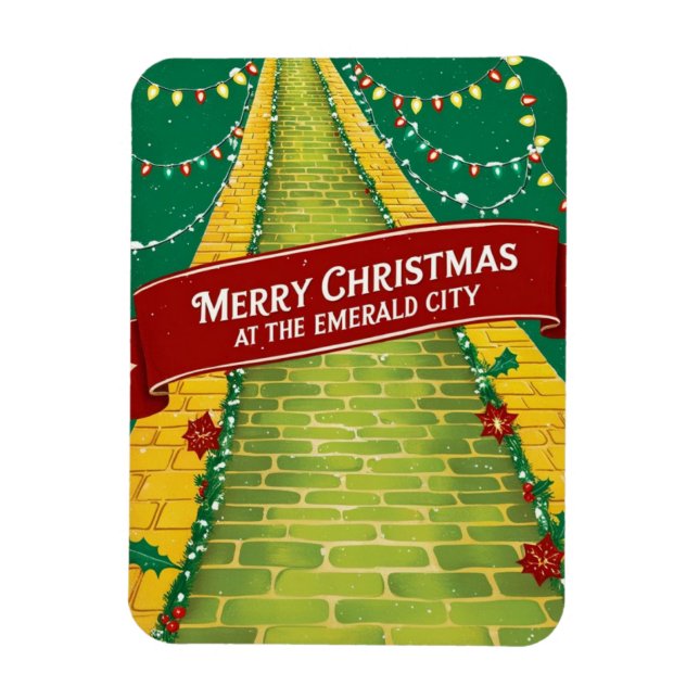 Magnet Flexible Joyeux Noël Emerald City (Vertical)