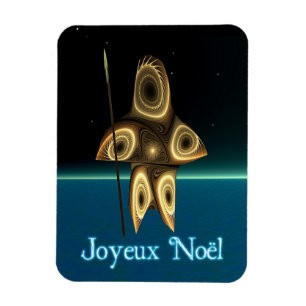 Magnet Flexible Joyeux Noel - Fractal Inuit Hunter