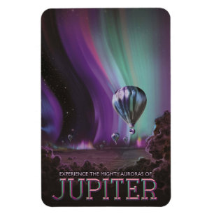 Magnet Flexible Jupiter Travel by Hot Air Balloon Bighty Aurora