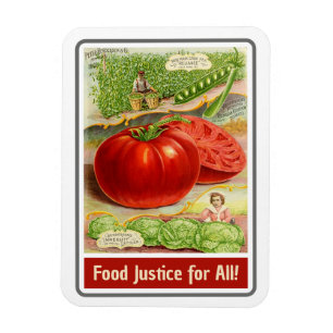 Magnet Flexible Justice alimentaire - Tomates Vintages & Jardin
