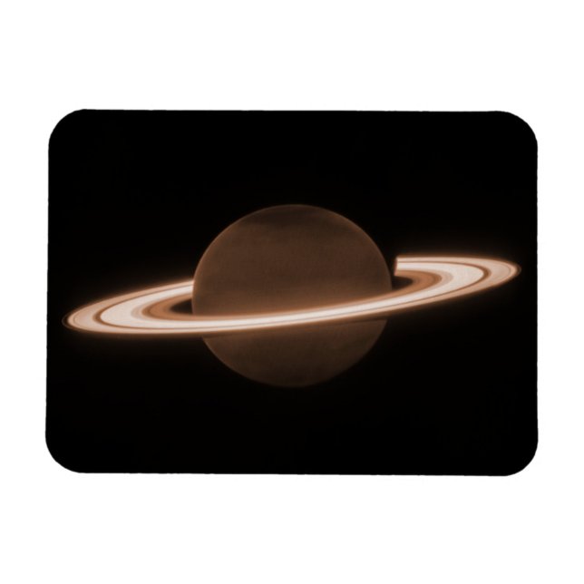 Magnet Flexible JWST James Webb télescope spatial Saturn Infraroug (Horizontal)