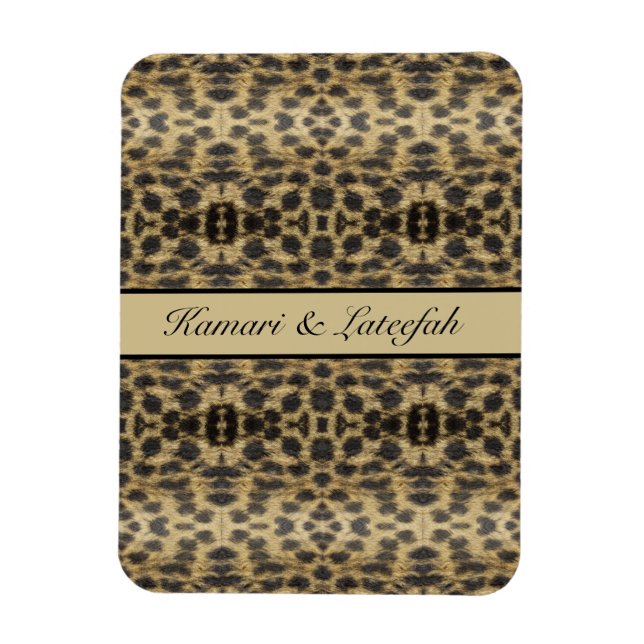 Magnet Flexible KaleidoCheetah, coutume (Vertical)