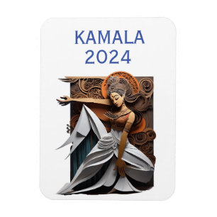 Magnet Flexible Kamala 2024 pour le président Thunder_Cove