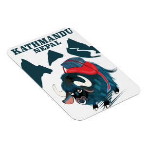 Magnet Flexible Kathmandu Népal poster de voyage