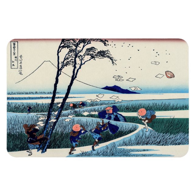 Magnet Flexible Katsushika Hokusai - Ejiri dans la province de Sur (Horizontal)