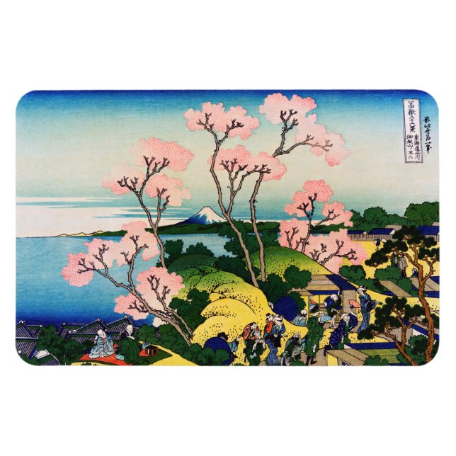Magnet Flexible Katsushika Hokusai - Gotenyama, Tokaido, Shinagawa (Horizontal)