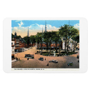 Magnet Flexible KEENE NH Town Carré View, 1922 Carte postale Vinta