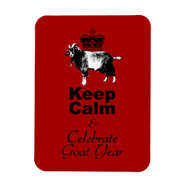 Magnet Flexible Keep Calm and Celebrate Goat Year 2027 Mg (Vertical)