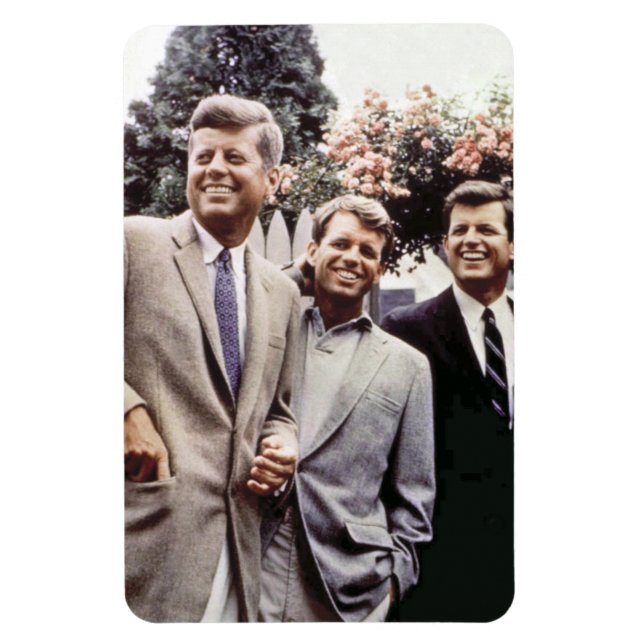 Magnet Flexible Kennedy Brothers, président John, Robert & Ted (Vertical)