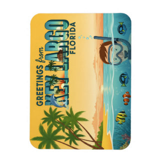 Magnet Flexible Key Largo Florida – Tropical Vacation