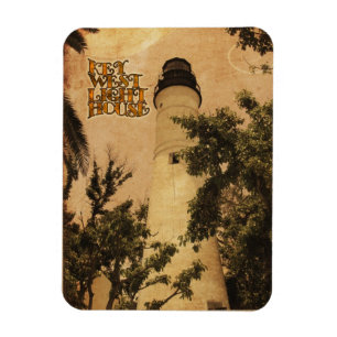 Magnet Flexible Key West Lighthouse photo Vintage