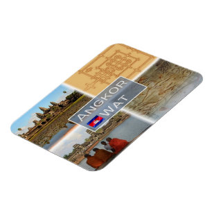 Magnet Flexible KH Cambodge - Angkor Wat - Vishnu -