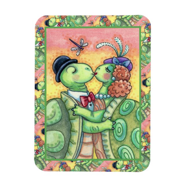 MAGNET FLEXIBLE KISSER DES PÂTISSERIES DE TORTLE, CUTE TARPON VALE (Vertical)