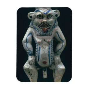 Magnet Flexible Kohl pot in the form of the god Bes, New Kingdom