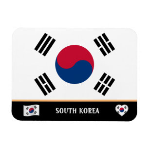Magnet Flexible Korean Flag & Korean country travel / South Korea