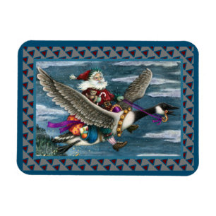 MAGNET FLEXIBLE KRIS KRINGLE ET LES JOUETS SUR LE CANADA GOOSE NOË