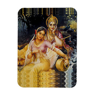 Magnet Flexible KRISHNA - divinité hindoue -