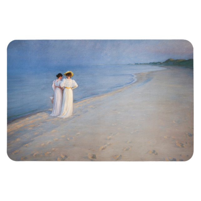 Magnet Flexible Kroyer - Soirée d'été sur Skagen Beach (Horizontal)