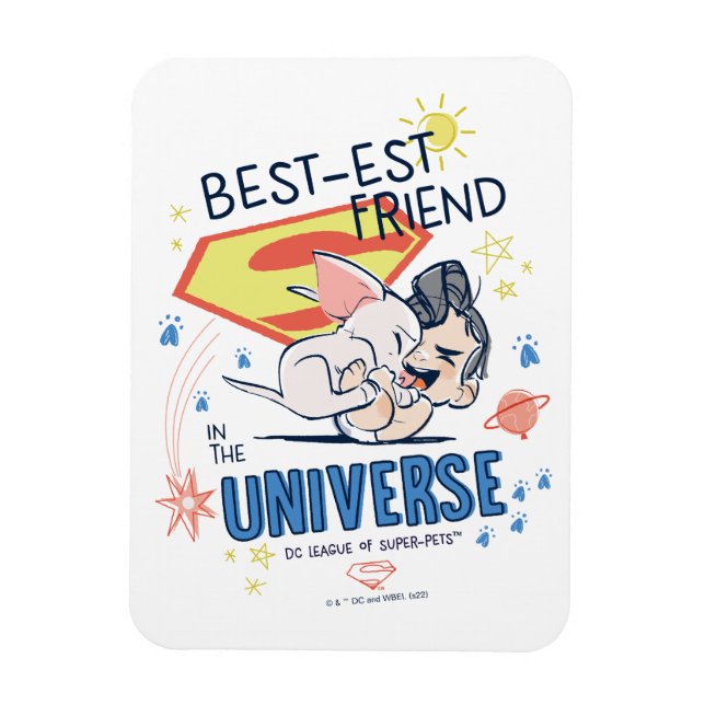 Magnet Flexible Krypto & Superman : Le meilleur ami de l'univers (Vertical)