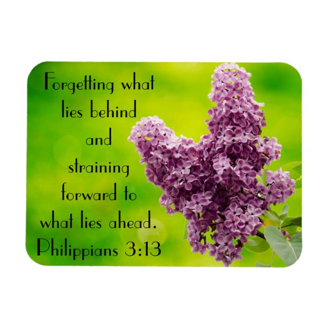 Magnet Flexible La Bible vers encouragement Philippiens 3:13 (Horizontal)