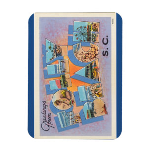 Magnet Flexible La Caroline du Sud, aimant de plage de folie
