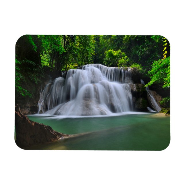 Magnet Flexible La cascade d'Erawan | Kanchanaburi, Thaïlande (Horizontal)