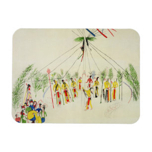 Magnet Flexible La danse de Sun de Shoshone (colorant sur la