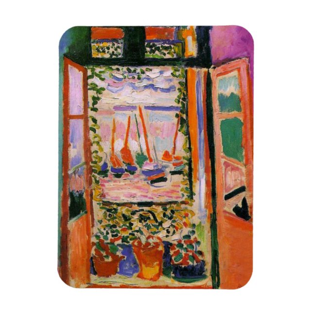 Magnet Flexible La fenêtre ouverte de Matisse (Vertical)