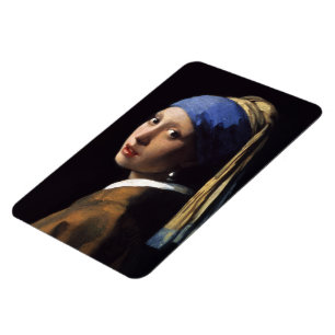 Magnet Flexible La Fille avec une perle de Johannes Vermeer