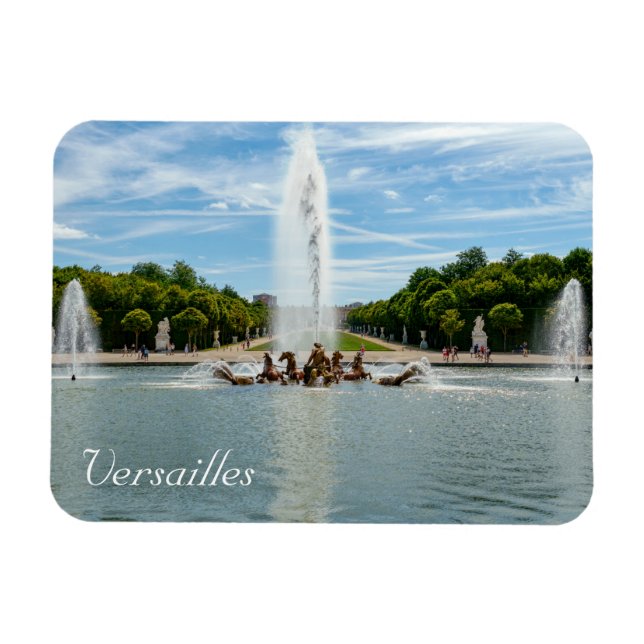 Magnet Flexible La fontaine Apollo dans les jardins de Versailles (Horizontal)