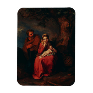 Magnet Flexible La Fuite en Égypte par Abraham Bloemaert 