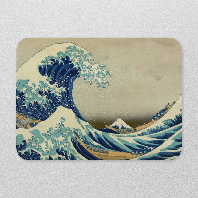 Magnet Flexible La Grande Vague au large de Kanagawa (The Great Wave Flex Magnet- Refrigerator View)