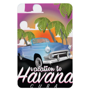 Magnet Flexible La Havane, Cuba Vacances auto Vintages Poster